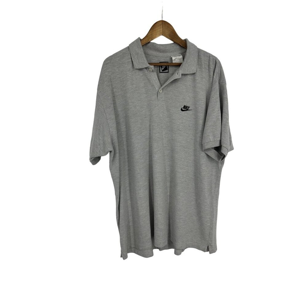 Nike Vintage Men's‎ Gray Polo Shirt Size XL
